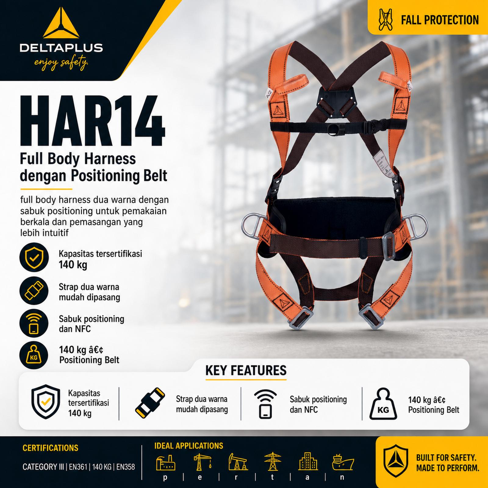 Full Body Harness DeltaPlus HAR14