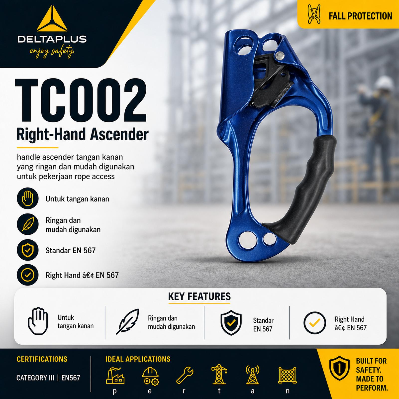 Handle Ascender Rope Access TC002
